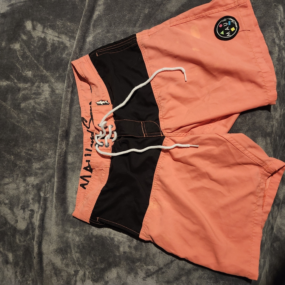 Pink and Black Men's Shorts